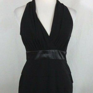EVAN PICONE DRESS Black Sleeveless Dress 4 Tiered